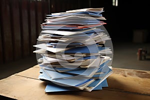 stack of envelopes marked ssa social security administration photo