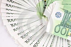 Stack of 100euro bills