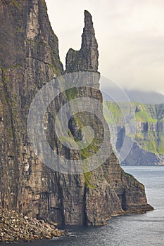 Pila en feroés islas,. en isla 