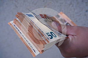 50 euros money photo