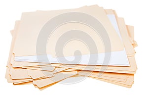 Stack of File Folders photo