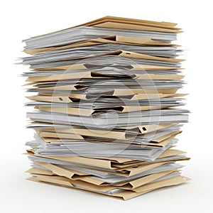 Stack of file folders