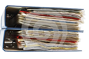 Stack of file folders