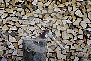 Stack of firewood
