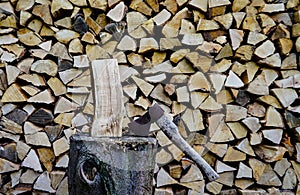 Stack of firewood