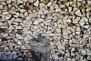 Stack of firewood