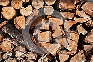 Stack Of Firewood Logs