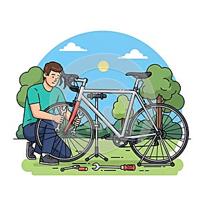 A stack of five golden-brown pancakes is topped with a pat of butter and drizzled with