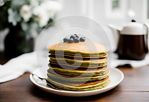 Stack the flavors with Matcha Tea Pancakes