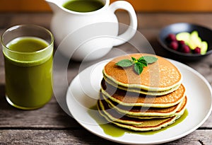 Stack the flavors with Matcha Tea Pancakes