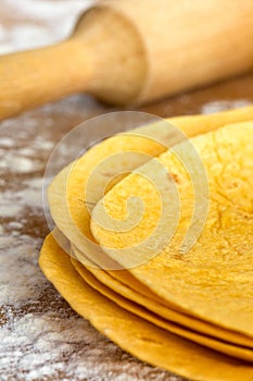 Stack of Flour Tortillas