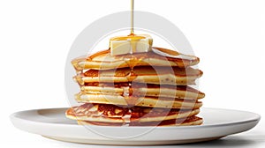 The Stack of Syrup Pancakes.AI generated image