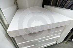 stack of foam plastic for insulation