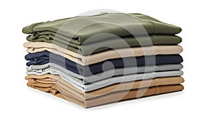 Stack of folded bedding sheets