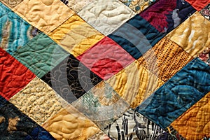 stack of folded quilts showcasing different designs