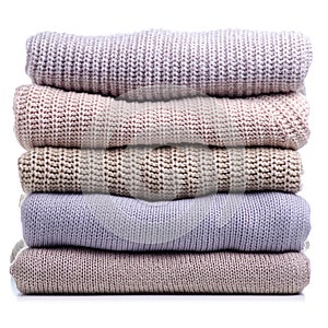 Stack folded sweater clothing