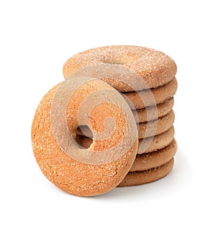 Stack of fresh butter cookies