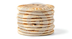 Stack of Fresh Pita Bread