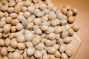Stack of ginkgo biloba seed nut