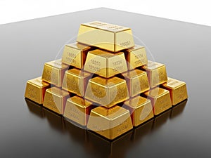 Stack of gold bars