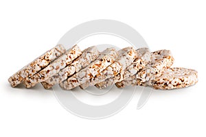 Stack of grain crispbreads