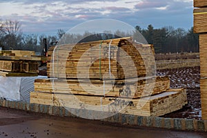 Stack of group in new construction materials for buildings