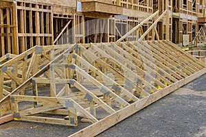 Stack of group in new construction materials for buildings