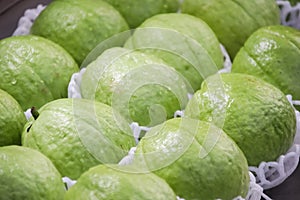 Stack guava on the fresh market.