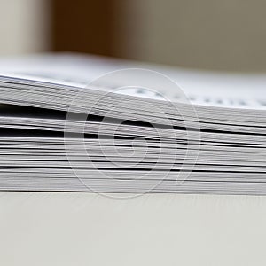 Of the stack highlighting the smooth texture and the thinness