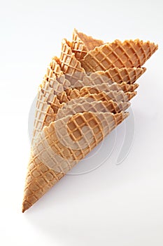 Stack of ice-cream cones