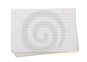 Stack of index cards