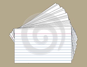 Stack of Index Cards