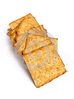 Stack of integral crackers