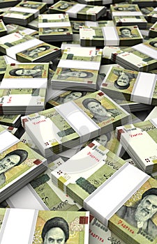 Stack of Iranian Rial