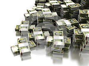 Stack of Iranian Rial