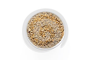 A cup of freekeh isolation photo