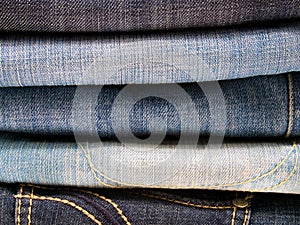 Stack of jeans