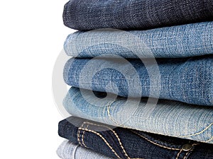 Stack of jeans