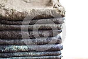 Stack of jeans