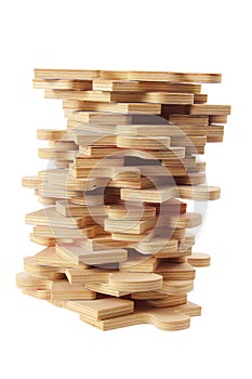 Stack of Jigsaw Puzzle Pieces