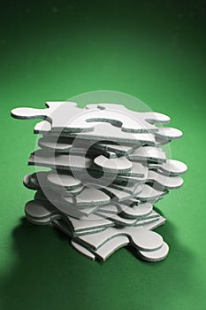 Stack of Jigsaw Puzzle Pieces