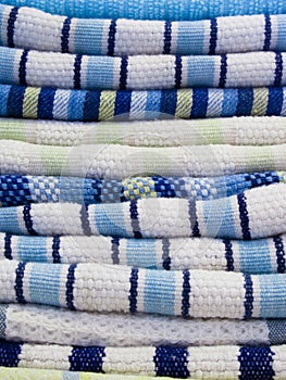 Stack of kitchen towels