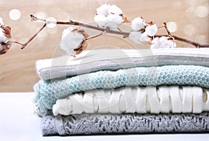 Stack knitted clothes cotton flower