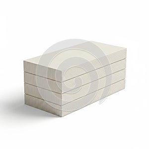 Stack of lined notebook paper sheets