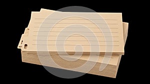 Stack of lined paper sheets