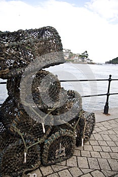 Stack of Lobster and Crab Cages