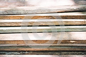 Stack lumber to be used for construction