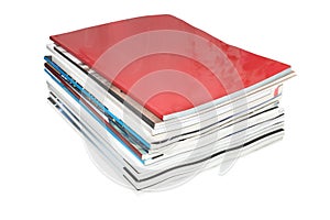 Stack of magazines