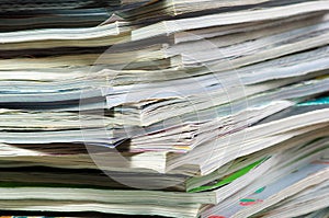 Stack of magazines