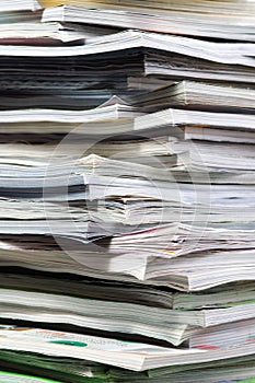 Stack of magazines